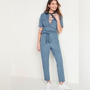 Old Navy//Short Sleeve Denim Jumpsuit//Size S
